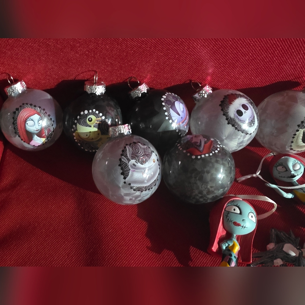 Black and Gray Holiday Ornament Set - Picture 2 of 5